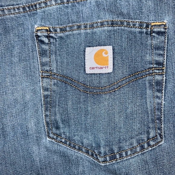 Carhartt Mens Denim Jeans Straight Leg Size 44x31 GUC (no Tags) - Picture 5 of 5